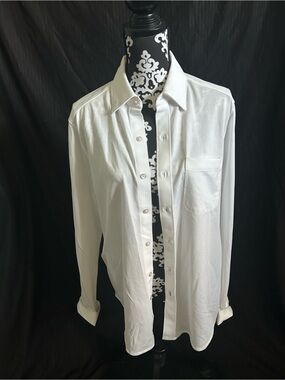 Tommy Bahama White Long-Sleeve Button-Up Shirt
